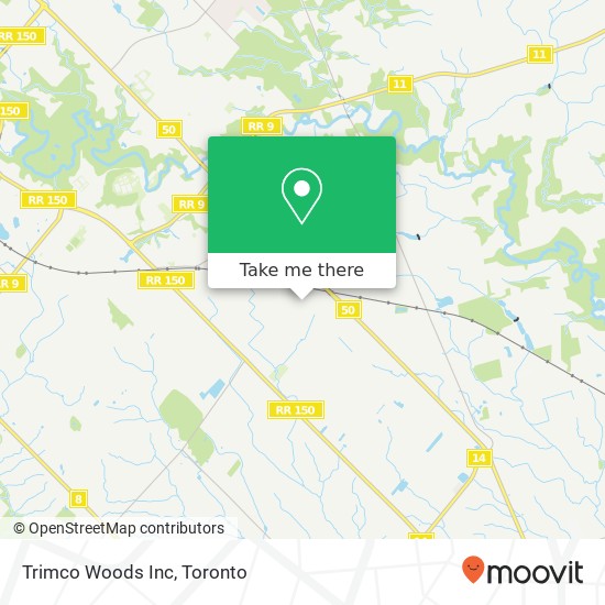 Trimco Woods Inc map