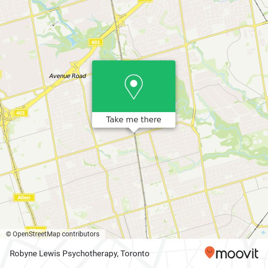 Robyne Lewis Psychotherapy map