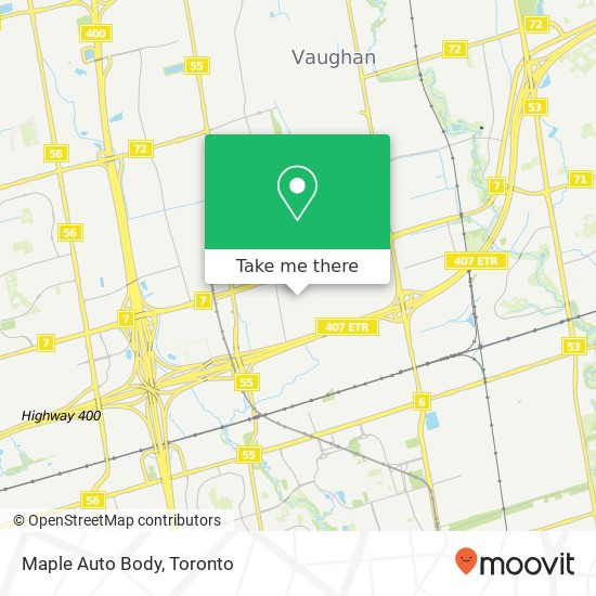 Maple Auto Body map