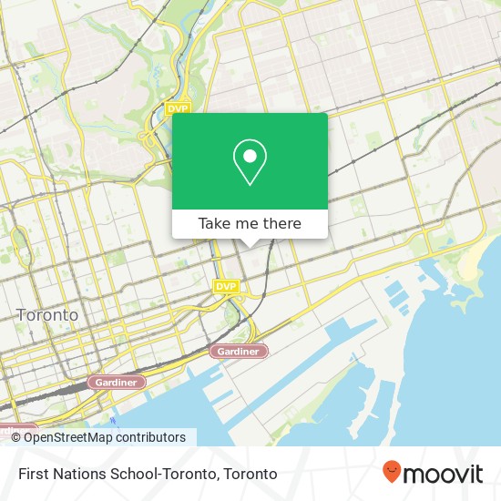 First Nations School-Toronto map