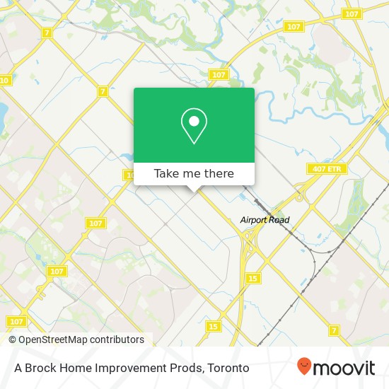 A Brock Home Improvement Prods map