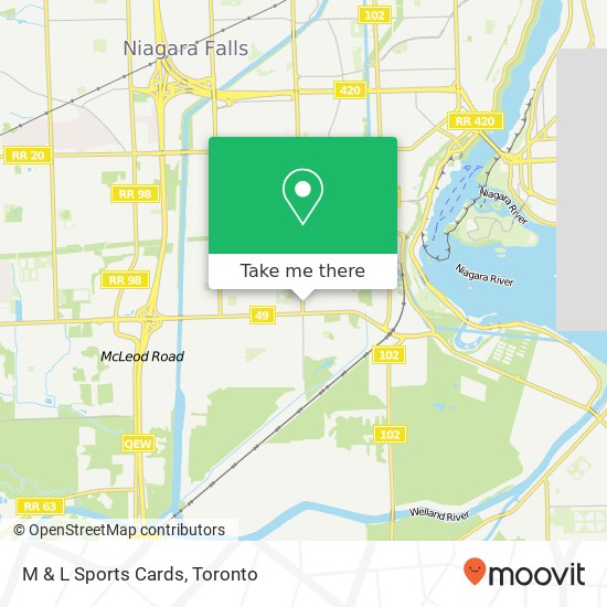 M & L Sports Cards map