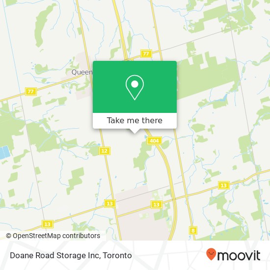 Doane Road Storage Inc map