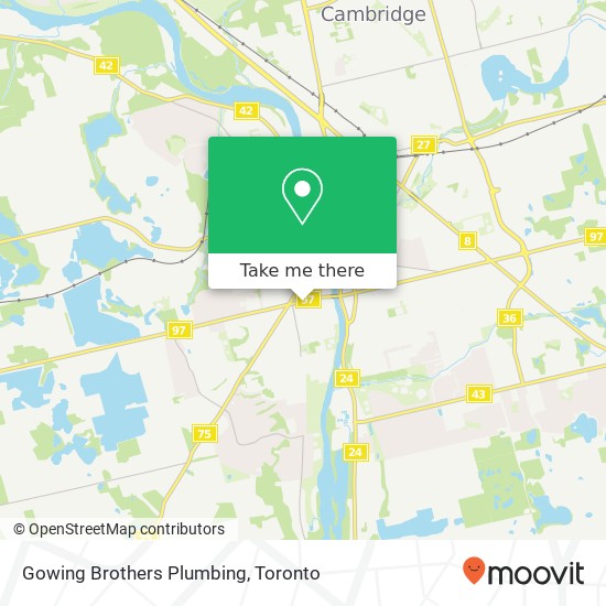 Gowing Brothers Plumbing map