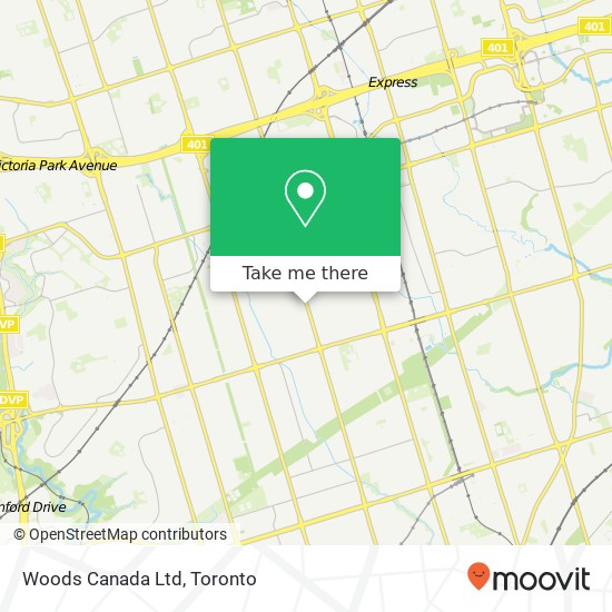 Woods Canada Ltd map
