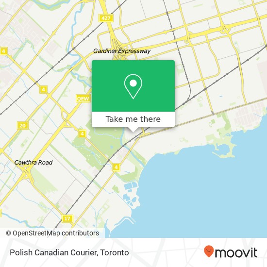Polish Canadian Courier map