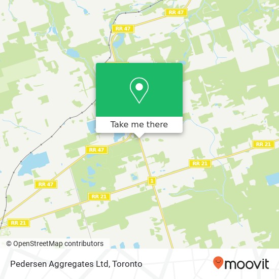 Pedersen Aggregates Ltd map