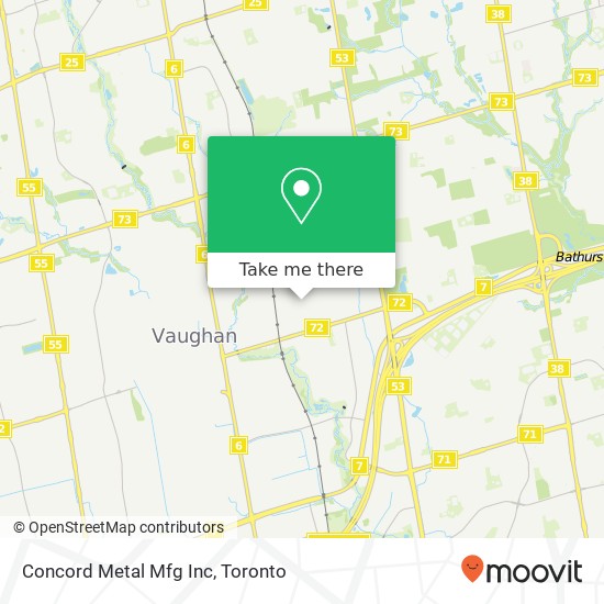 Concord Metal Mfg Inc map