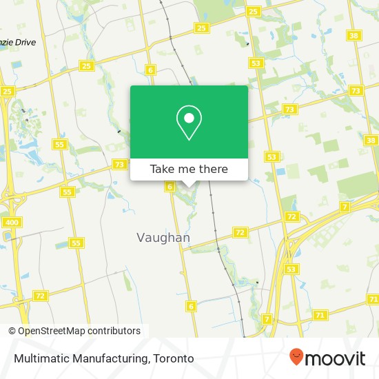 Multimatic Manufacturing map