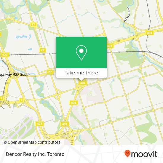 Dencor Realty Inc map