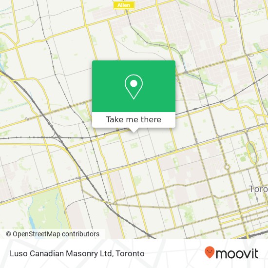 Luso Canadian Masonry Ltd map