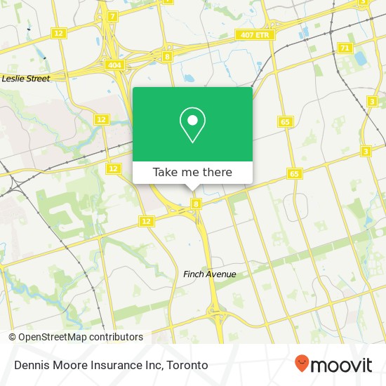 Dennis Moore Insurance Inc map