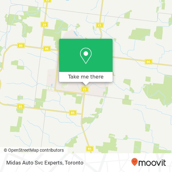 Midas Auto Svc Experts map