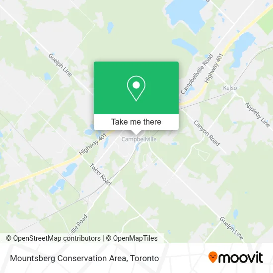 Mountsberg Conservation Area map