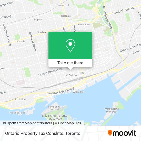 Ontario Property Tax Conslnts map