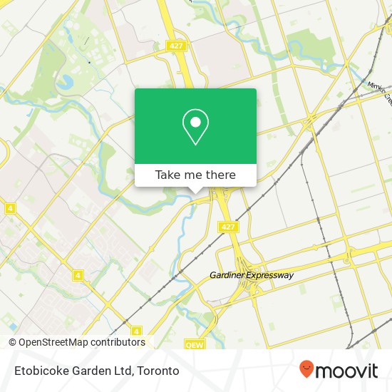 Etobicoke Garden Ltd map