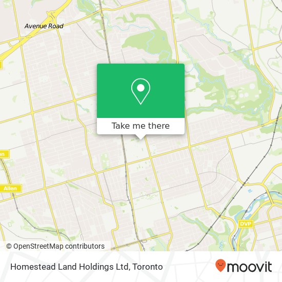 Homestead Land Holdings Ltd map