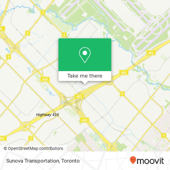 Sunova Transportation map