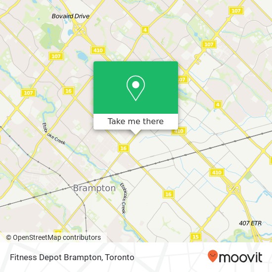 Fitness Depot Brampton map