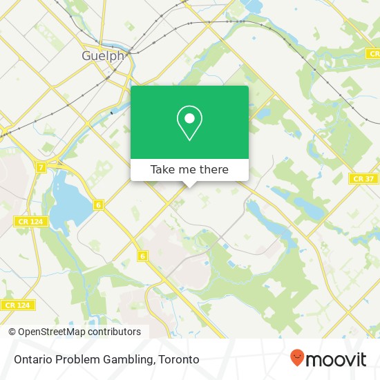 Ontario Problem Gambling map