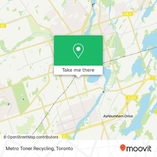 Metro Toner Recycling map