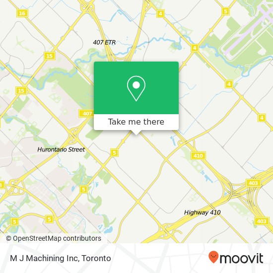 M J Machining Inc map