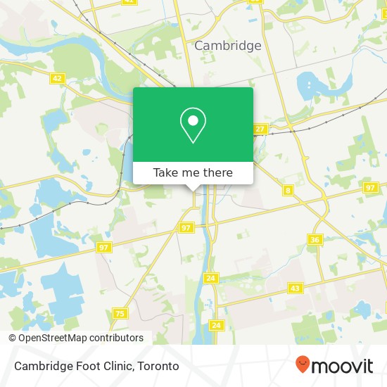 Cambridge Foot Clinic map