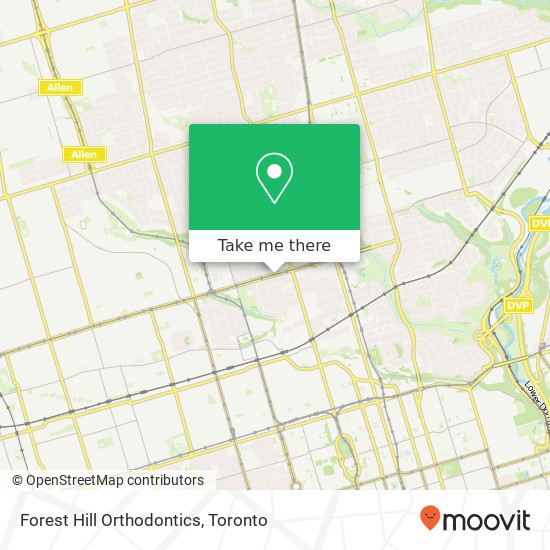 Forest Hill Orthodontics map