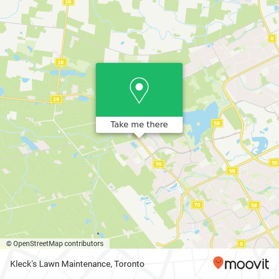 Kleck's Lawn Maintenance map
