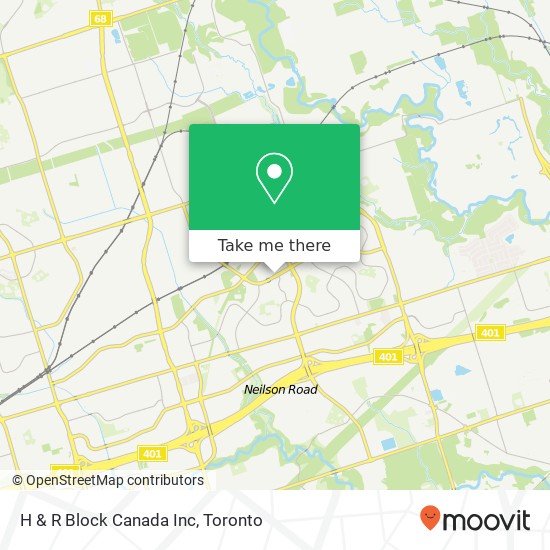 H & R Block Canada Inc map