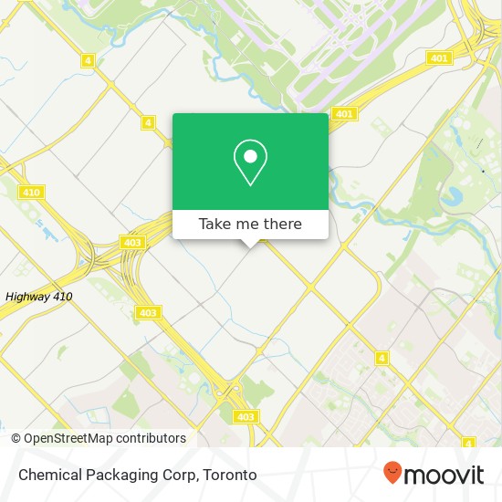 Chemical Packaging Corp map