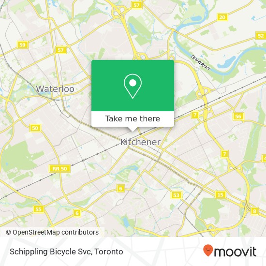 Schippling Bicycle Svc map