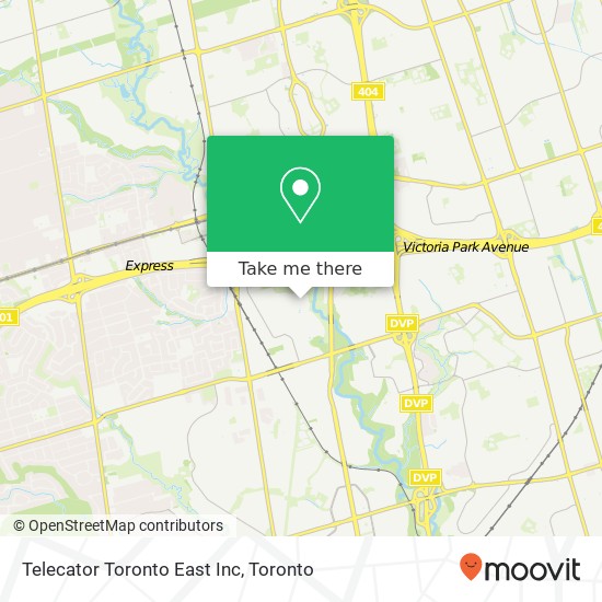 Telecator Toronto East Inc map