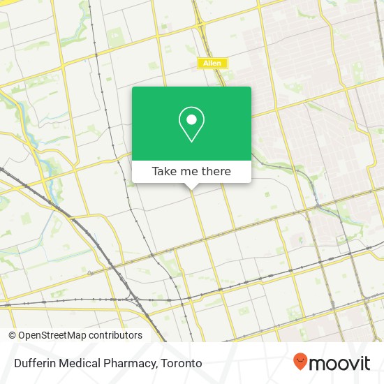 Dufferin Medical Pharmacy map
