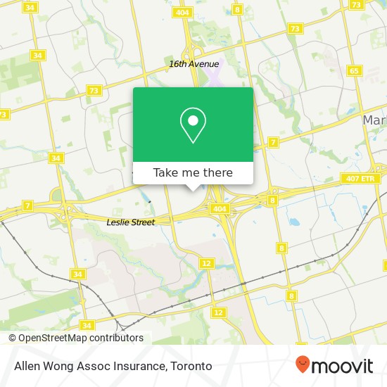 Allen Wong Assoc Insurance map