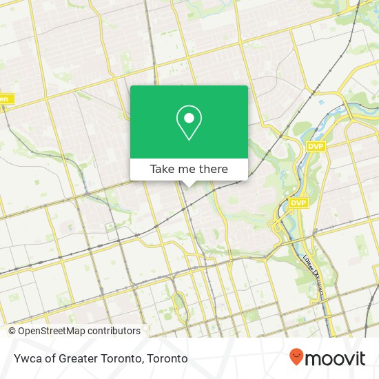 Ywca of Greater Toronto map