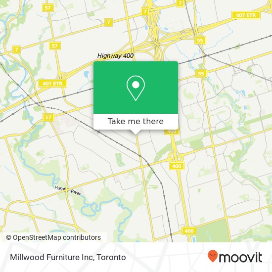 Millwood Furniture Inc map