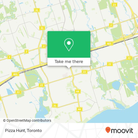 Pizza Hunt map