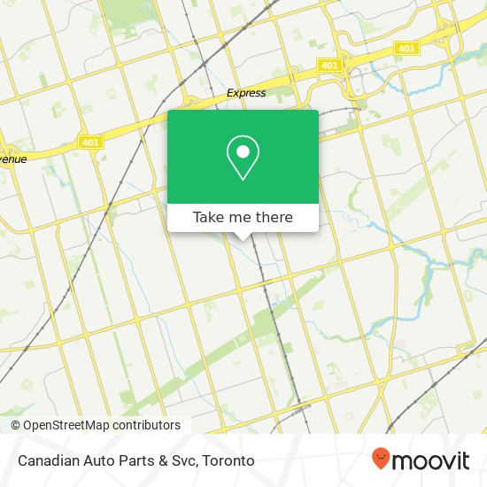 Canadian Auto Parts & Svc map