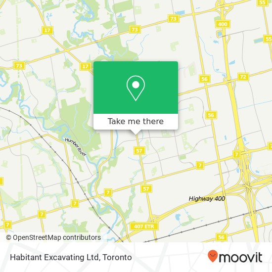 Habitant Excavating Ltd map