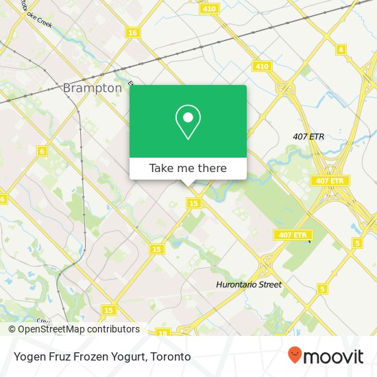 Yogen Fruz Frozen Yogurt map