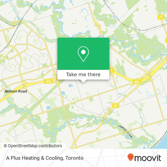 A Plus Heating & Cooling map