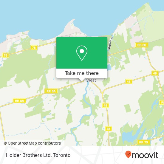 Holder Brothers Ltd map