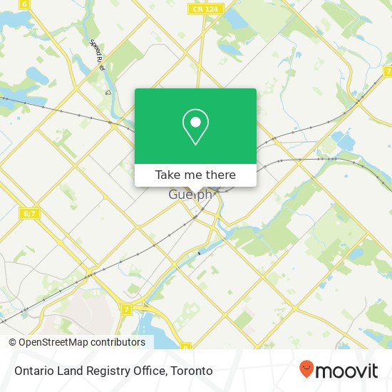 Ontario Land Registry Office map