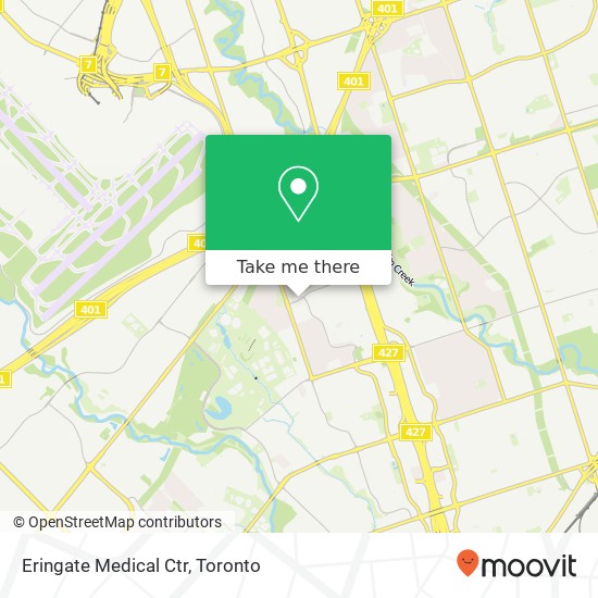 Eringate Medical Ctr map