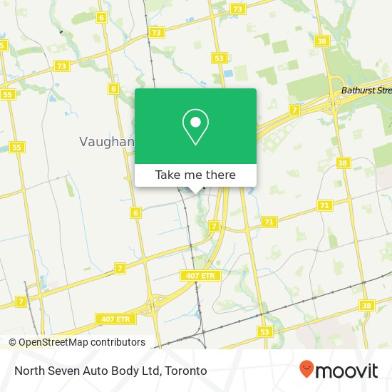 North Seven Auto Body Ltd map