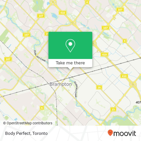 Body Perfect map