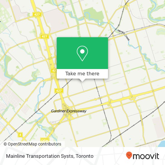 Mainline Transportation Systs map