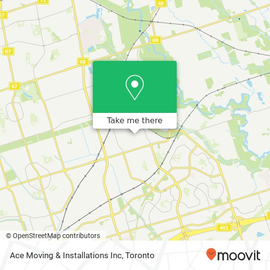 Ace Moving & Installations Inc map