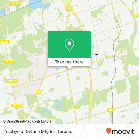 Yachiyo of Ontario Mfg Inc map